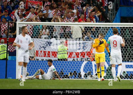 X während der 2018 FIFA World Cup Semi Final Match zwischen Kroatien und England an Luzhniki Stadion am 11. Juli 2018 in Moskau, Russland. (Foto von Daniel Chesterton/phcimages.com) Stockfoto