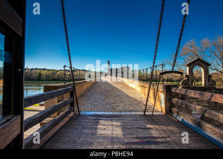 Auch die berühmte Brücke von Avignon Pont Saint-Benezet bei Avignon Frankreich Stockfoto