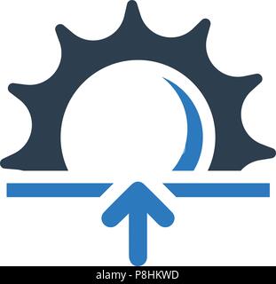 Sunrise-Symbol Stock Vektor