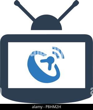Satellitenschüssel Symbol Stock Vektor