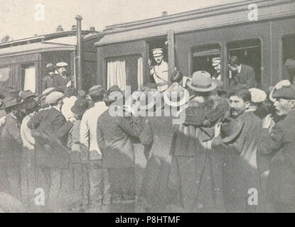 . 522 Sidonio Pais em Vendas Novas - Ilustracao Portuguesa 627 1918 Stockfoto