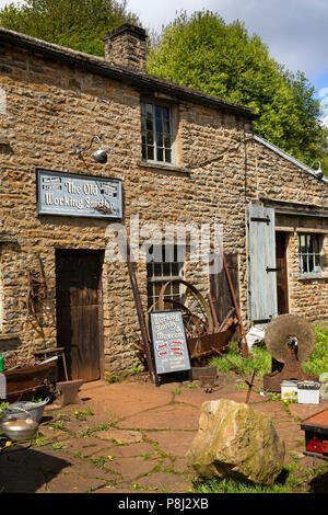 Das VEREINIGTE KÖNIGREICH, England, Yorkshire, Swaledale, Gunnerside, Schmied Stephen's Calvert Alte Schmiede und Museum Stockfoto