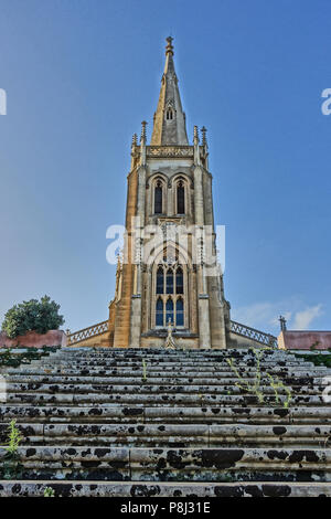 Annäherung an die Kapelle der Addolorata Cemetery in Paola, Malta Stockfoto