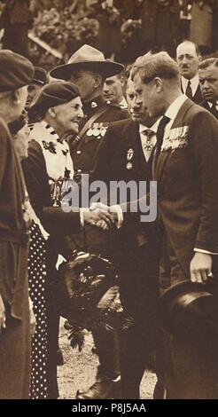 "Grußansage einen kanadischen Mutter', 1936 (19370. König Edward VIII. im Jahr 1936 Einweihung der Vimy Memorial. Von Krönung Souvenir Buch 1937, bearbeitet von Stockfoto