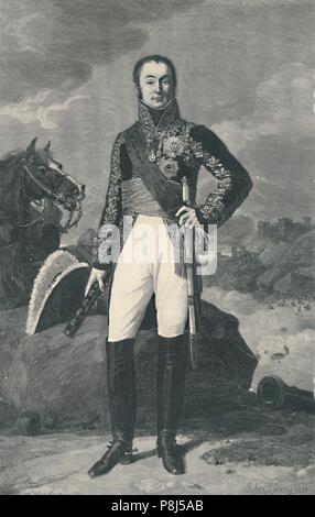 'Marshal Nicolas-Charles Oudinot, Herzog von Reggio", 1811, (1896). Nicolas Charles Oudinot (1767-1847), Herzog von Reggio und Marschall von Frankreich, geglaubt, t Stockfoto