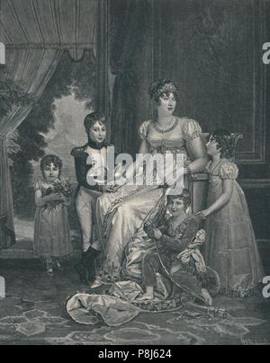 'Marie-Annunciade-Caroline Bonaparte', c 1810 (1896). Artist: AE Anderson. Stockfoto