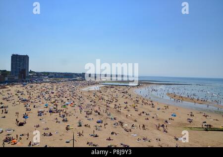 Langen sandigen Strand margate Kent UK Stockfoto