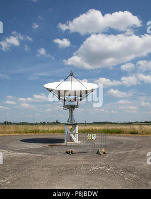 Radar Antenne in Chilton Informationsstelle Hampshire Stockfoto