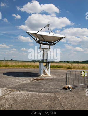 Radar Antenne in Chilton Informationsstelle Hampshire Stockfoto