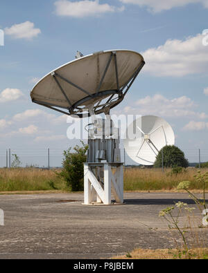 Radar Antenne in Chilton Informationsstelle Hampshire Stockfoto