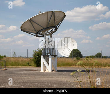 Radar Antenne in Chilton Informationsstelle Hampshire Stockfoto