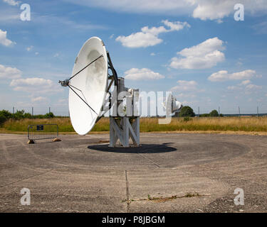 Einer der kleineren Antennen in der chilbolton Observatory Stockfoto