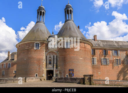 Saint-Fargeau Burg in Burgund, Frankreich Stockfoto