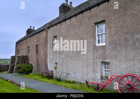 Tangwick Haa Museum bei Eshaness in Northmavine, Shetlandinseln, Schottland, Großbritannien Stockfoto