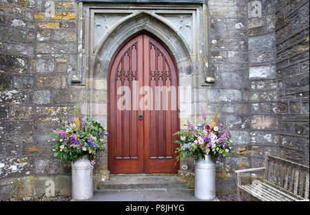 Kirche des Heiligen Barrahane an Castletownshend im County Cork Stockfoto