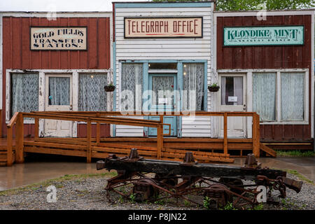 Klondike Gold Rush Telegrafenamt Skagway, Alaska, United States, USA, Dienstag, 22. Mai 2018. Stockfoto