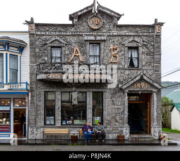 Artic Bruderschaft Gebäude, Skagway, Alaska, United States, USA, Dienstag, 22. Mai 2018. Stockfoto