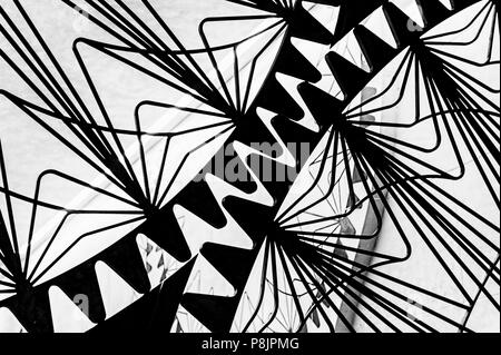 Schmiedeeisernes Tor Stockfoto