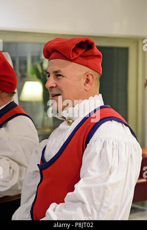 Portrait von alten sardischen Mann in traditioneller Kleidung, Sardinien, Italien, Europa Stockfoto