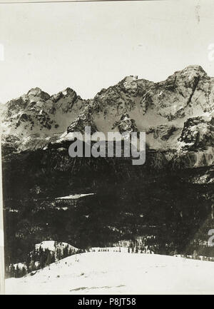 . 529 Standpunkt Kreuzberg, Panorama Croda di Campo biz Rotwand. (2 Teilbild zu WK ALB 03685 a) (BildID) 15416689 Stockfoto