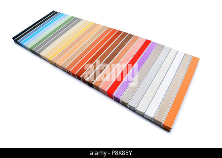 Bunte knete Proben, Pastelle, auf weißem Hintergrund Stockfoto