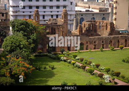 Eingang des Lalbag Fort. Es ist auch als 'Fort Aurangabad' ist eine unvollständige Mughal Palace am Buriganga Fluss im Südwesten gelegen bekannt Stockfoto