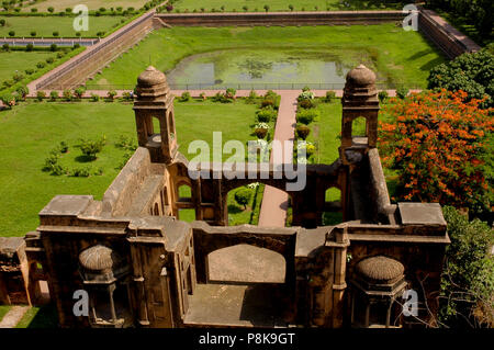 Eingang des Lalbag Fort. Es ist auch als 'Fort Aurangabad' ist eine unvollständige Mughal Palace am Buriganga Fluss im Südwesten gelegen bekannt Stockfoto