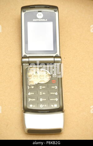 Motorola Handy Nahaufnahme Stockfoto