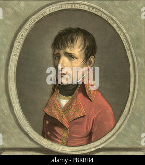 Napoleon Bonaparte, 1769-1821, als erster Konsul der Französischen Republik. Nach einer Arbeit von Louis Boilly, 1761-1845. Stockfoto