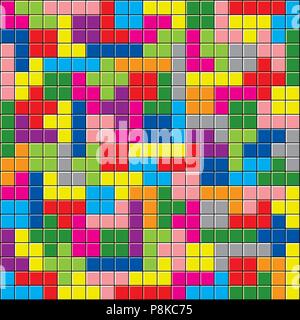 Vektor-Hintergrund mit bunten Puzzleteilen Stock Vektor