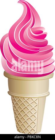 Vektor-Eiscreme-Kegel Stock Vektor