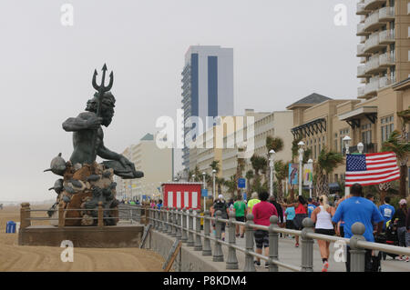 Virginia Beach am Renntag Stockfoto