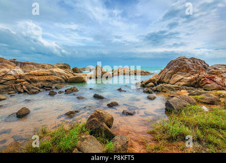 Am frühen Morgen auf der Insel Koh Samui in Thailand. Stockfoto