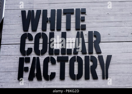 White Collar Fabrik, alte Straße Kreisverkehr, London, England, Großbritannien Stockfoto