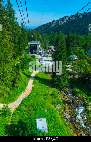 Kuznice station in Zakopane der Seilbahn auf Kasprowy Wierch Stockfoto