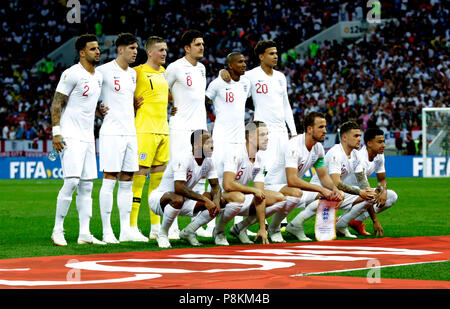 Luzhniki Stadion, Russland, 11. Juli 2018: Halbfinale zwischen Kroatien - England überein. Croatoa eingegeben finale England besiegen um 2 :) Das englische Team SESHADRI SUKUMAR Credit: SESHADRI SUKUMAR / alamy Leben Nachrichten Stockfoto