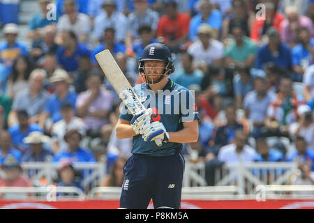 Trent Bridge, Nottingham, England, UK. 12. Juli 2018. 1. ODI, Royal London eintägiger Serie England V Indien; Johnny Bristow von England Credit: Aktuelles Bilder/Alamy leben Nachrichten Stockfoto