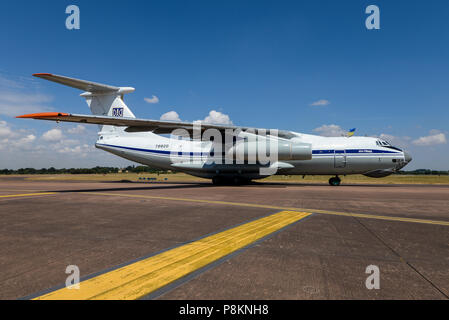 Ukrainische Luftwaffe Iljuschin Il-76 Tanker Transport - Russische gebaut - bei Royal International Air Tattoo 2018 RAF Fairford RIAT Stockfoto