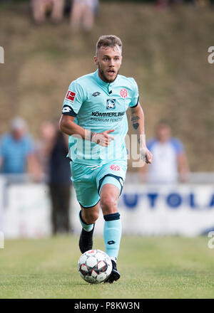 Alexandru MAXIM (MZ), Aktion, Fußball-Freundschaftsspiel, KFC Uerdingen - FSV FSV Mainz 05 (MZ) 1:2, am 12.07.2018 in Duisburg/Deutschland. | Verwendung weltweit Stockfoto