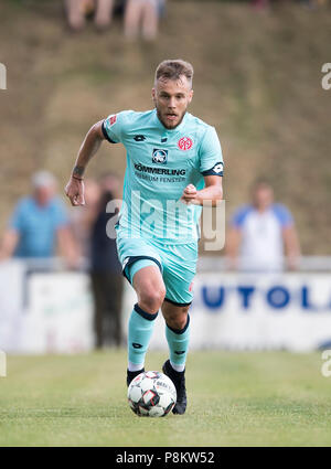 Alexandru MAXIM (MZ), Aktion, Fußball-Freundschaftsspiel, KFC Uerdingen - FSV FSV Mainz 05 (MZ) 1:2, am 12.07.2018 in Duisburg/Deutschland. | Verwendung weltweit Stockfoto