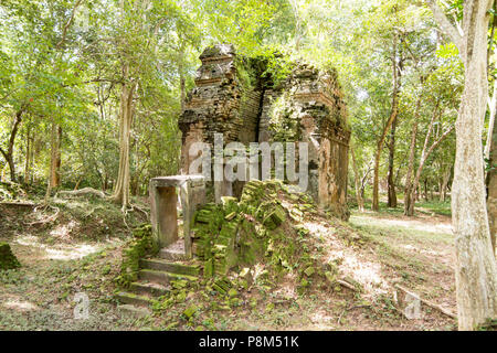 Die Khmer Ruinen der Sambor Prei Kuk Ruinen nördlich der Stadt Kampong Thom Kambodscha. Kambodscha, Kampong Thom, November, 2017, Stockfoto