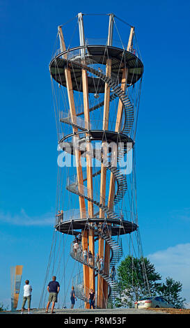 Schönbuchturm, Aussichtsplattform auf der Stellberg, Naturpark Schönbuch, Herrenberg, Baden-Württemberg, Deutschland Stockfoto