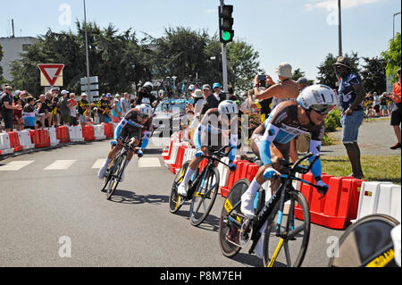 Tour de France Zeitfahren 2018 Stockfoto