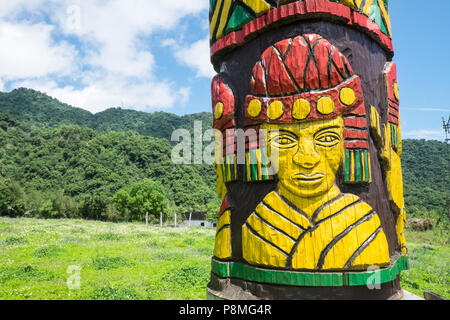 Stammes-, Indigene, Indianer, Tribe, Kunst, Kunstwerk, Ruisui, Süden, der, Taipei, Taiwan, China, Chinesisch, Republik China, ROC, Asien, Asiatisch, Stockfoto