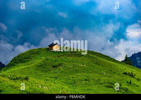 Bergkulisse in den Alpen von Österreich - Wandern im Hochland von Europa Stockfoto