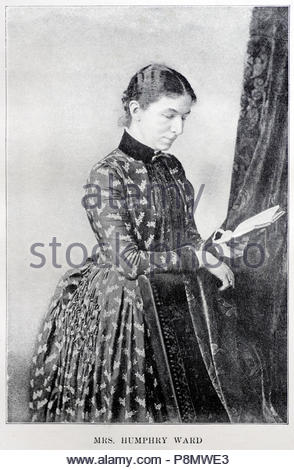 Frau Humphry Ward, 1851 - 1920, war ein britischer Schriftsteller, Bild von c1900 Stockfoto