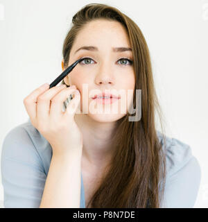 Frau Lidstrich Stockfoto