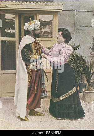 13 1905-07-01, El Teatro, Moros y Cristianos, Martí Rey y Carmen Domingo, Gómez Durán (7/8) 2. Stockfoto