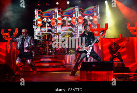 Judas Priest auf der Bühne in Las Kombination in Las Vegas, Nevada Stockfoto