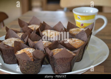 Hausgemachte Lemon Muffins Stockfoto